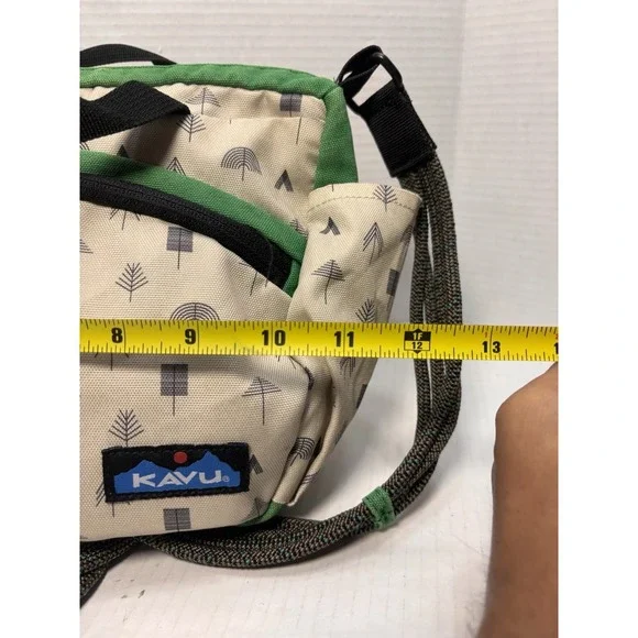 KAVU Keeper Crossbody Bag Tree Print Canvas Outdoor Hiking Travel Purse - Picture 8 of 9